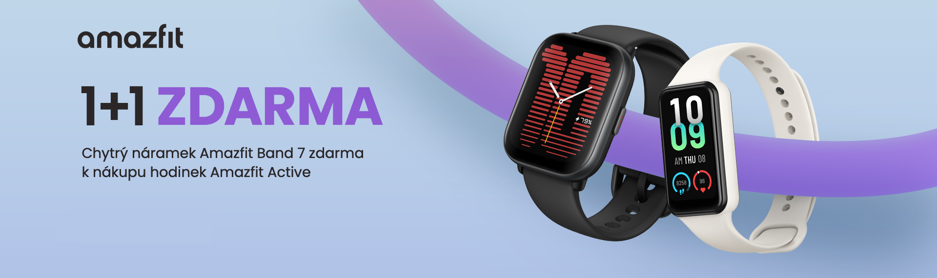 Amazfit Active + Amazfit Band 7 jako dárek